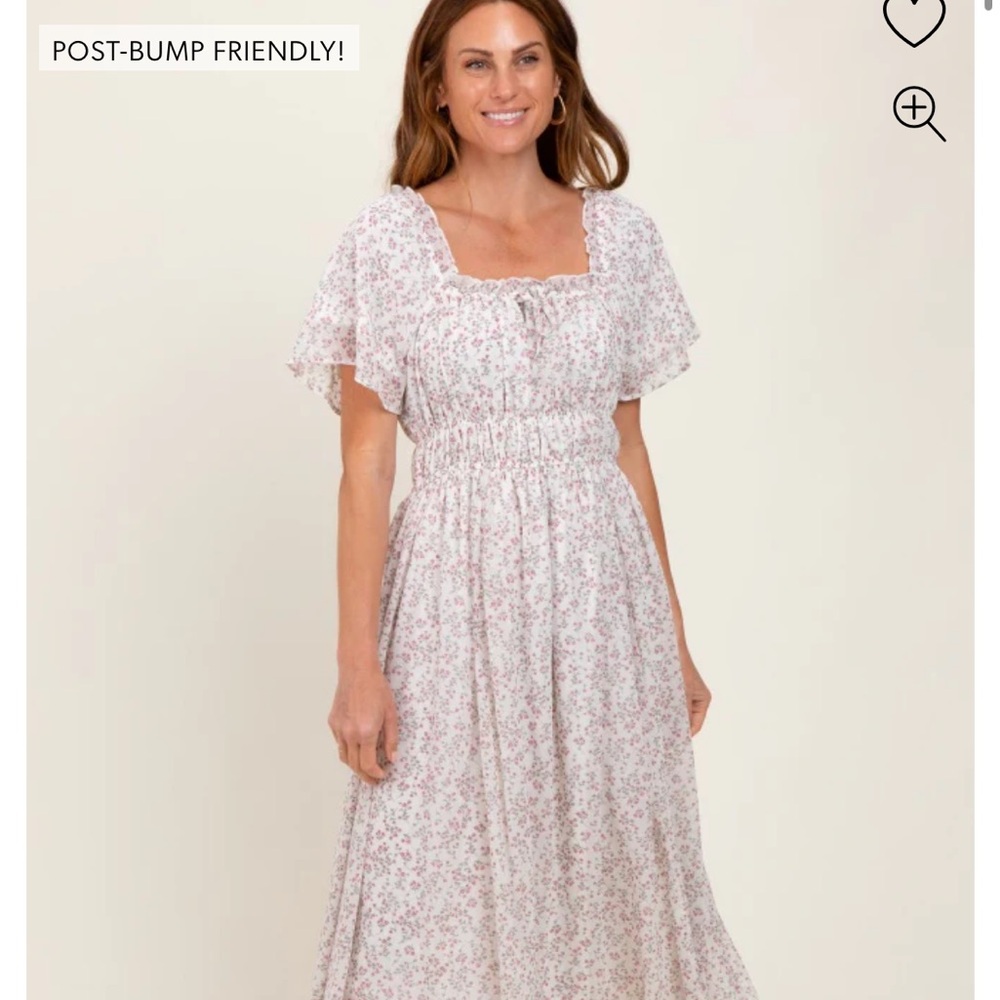 Pinkblush Delicate Floral Midi Dress